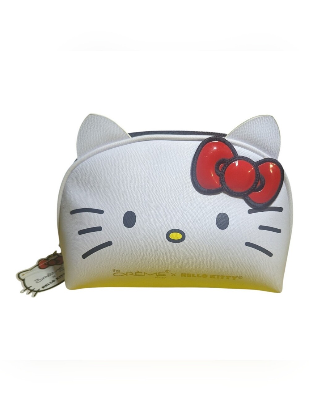 The Creme Shop Hello Kitty Cosmetic Bag White Zipper Closure